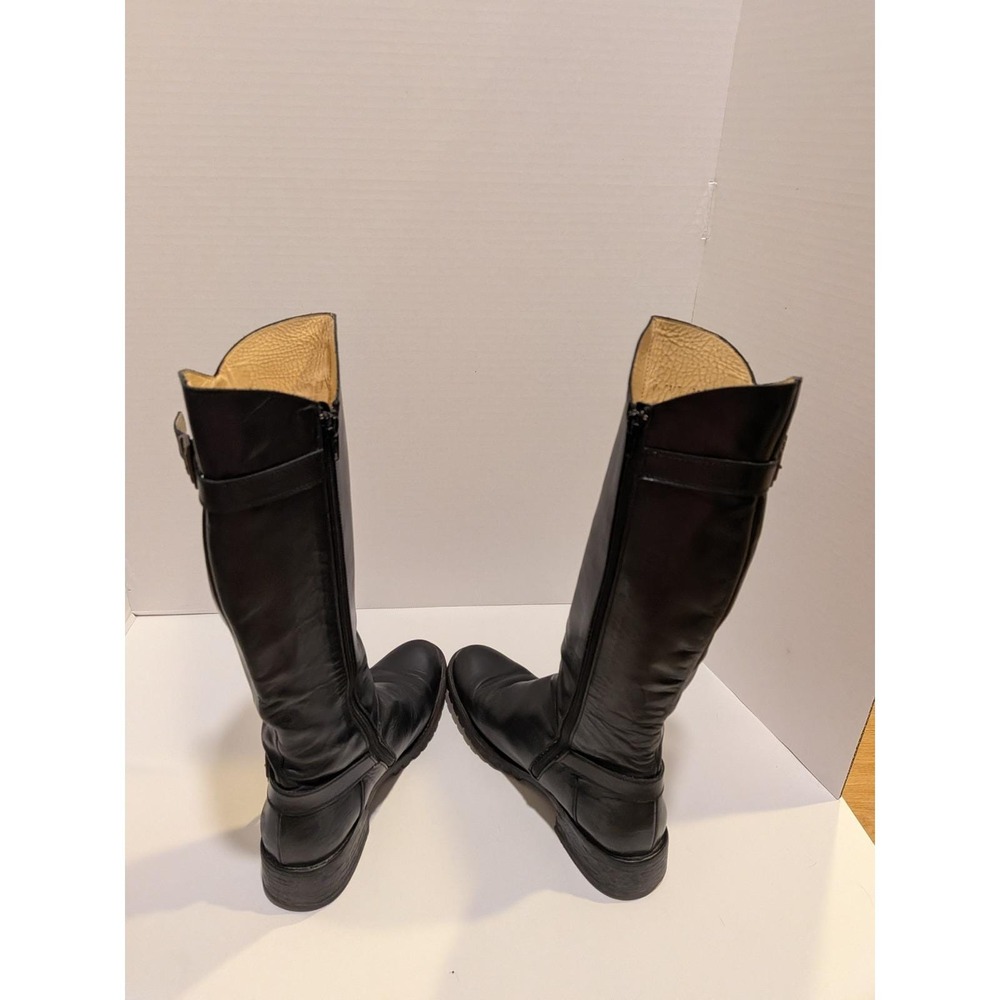 Rare Luxury Leather Knee High Jumping Boots 8.5 Black Equestrian Hunt Riding - Picture 15 of 15